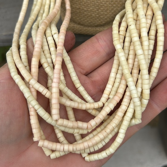 BONE HAND CRAFTED Multi-Strand Necklace - Picture 6 of 8